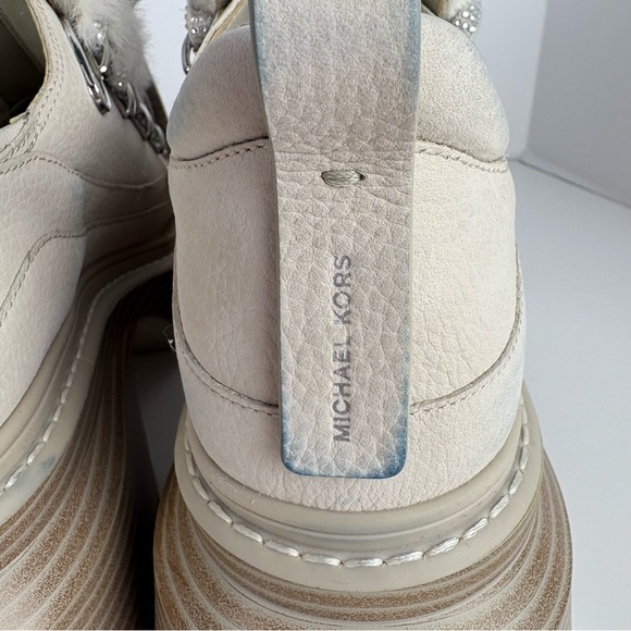 Michael Kors Shiloh Faux Fur Nubuck Platform Boots Size 8.5M (With Box) - Picture 12 of 16